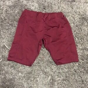 Bike Shorts‎ Athletic Compression Maroon Gym Workout Running Size?